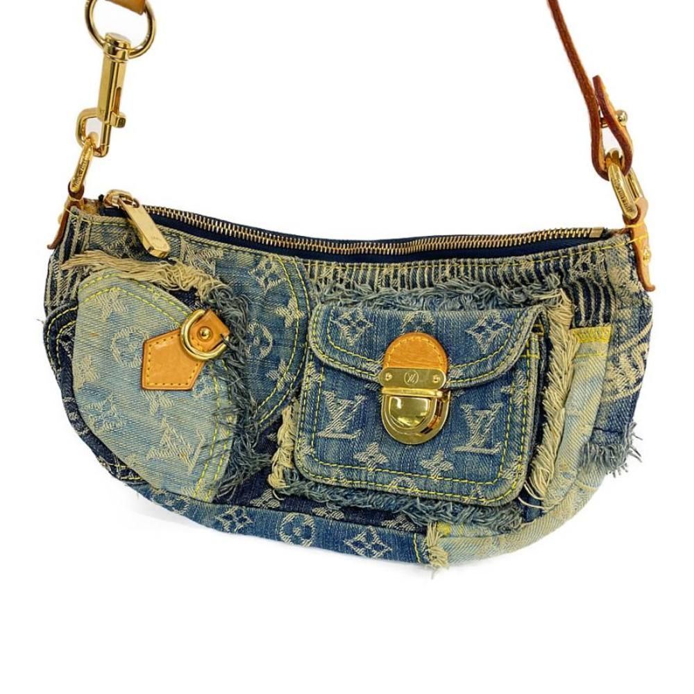 Louis Vuitton Monogram Denim Patchwork Pouchy Sho… - image 2